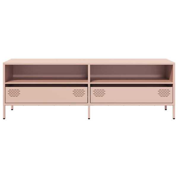 Mueble para TV acero laminado en frío rosa 135x39x43.5 cm M 4