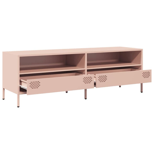 Mueble para TV acero laminado en frío rosa 135x39x43.5 cm M 5
