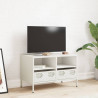 Mueble para TV acero laminado en frío blanco 68x39x43.5 cm 3
