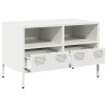 Mueble para TV acero laminado en frío blanco 68x39x43.5 cm 4