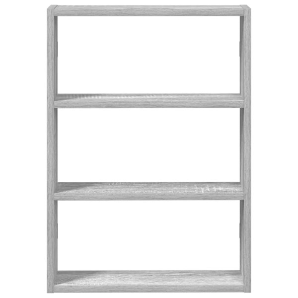 Estantería de pared madera ingeniería gris Sonoma 43x9x60 cm M 4