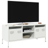 Mueble para TV acero laminado en frío blanco 101.5x39x43.5 cm 1