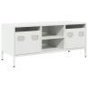 Mueble para TV acero laminado en frío blanco 101.5x39x43.5 cm 2