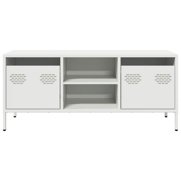 Mueble para TV acero laminado en frío blanco 101.5x39x43.5 cm M 4
