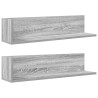 Estantes de pared 2 uds madera gris Sonoma 75x16.5x16.5 cm 2