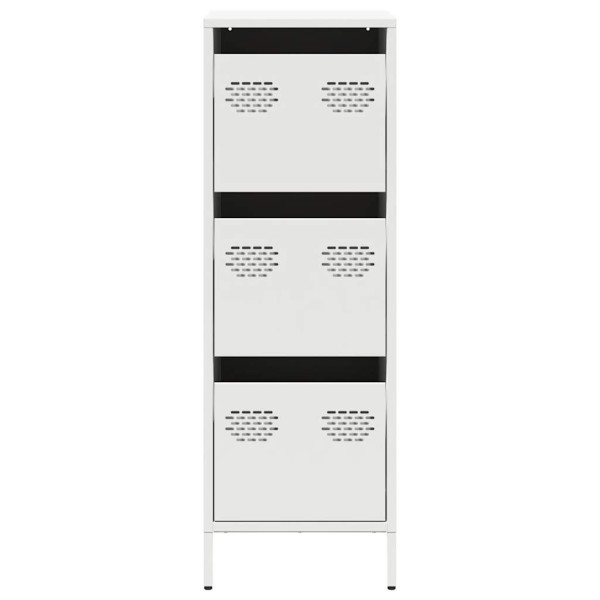 Aparador de acero blanco 39x35x103.5 cm M 5