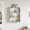 Estante de pared madera ingeniería roble artisan 43x9x60 cm 3