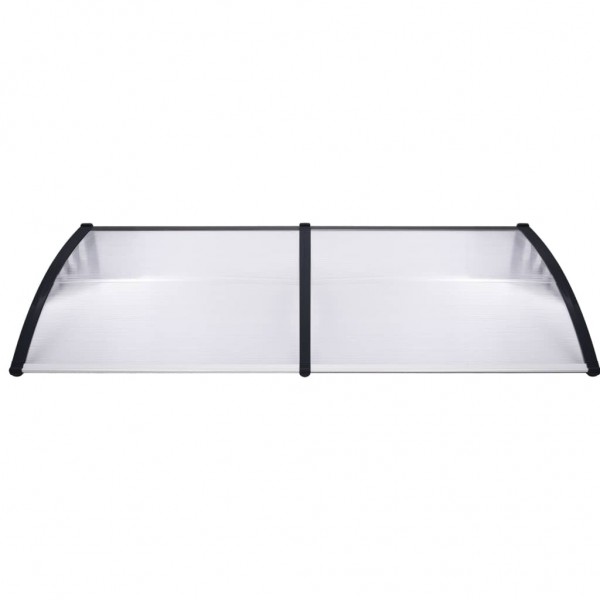 Toldo para porta 200x75 cm PC preto e transparente M 2
