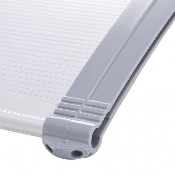 Toldo para porta 120x75 cm PC cinzento e transparente M 4