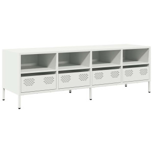 Mueble para TV acero laminado en frío blanco 135x39x43.5 cm H