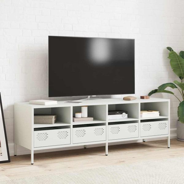 Mueble para TV acero laminado en frío blanco 135x39x43.5 cm M 3