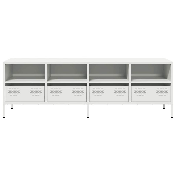 Mueble para TV acero laminado en frío blanco 135x39x43.5 cm M 4