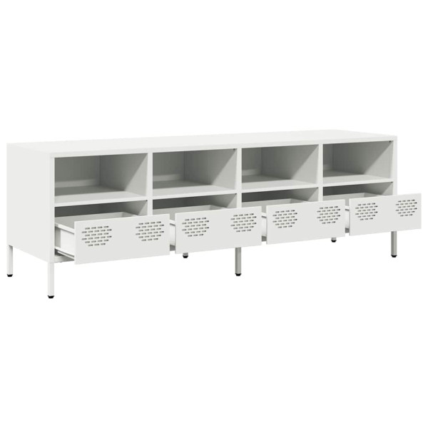 Mueble para TV acero laminado en frío blanco 135x39x43.5 cm M 5