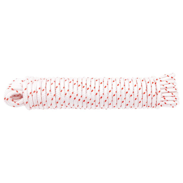Cabo de arranque Ø5 mm 10 m nylon branco e vermelho M 5