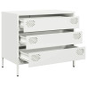 Aparador 68x39x58.5 cm aço laminado a frio branco 4
