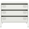 Aparador de acero laminado en frío blanco 68x39x58.5 cm 5