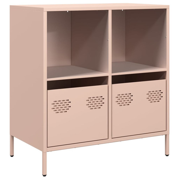 Aparador de acero laminado en frío rosa 68x39x73.5 cm M 2