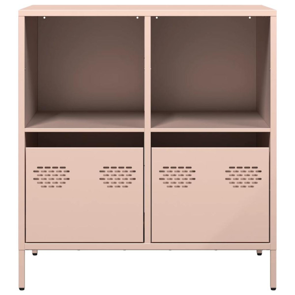 Aparador de acero laminado en frío rosa 68x39x73.5 cm M 4