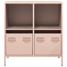 Aparador 68x39x73.5 cm aço laminado a frio rosa 4