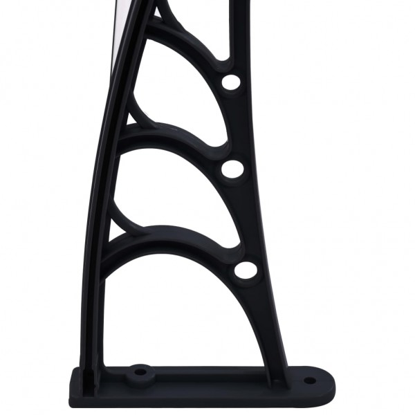 Toldo de porta 120x75 cm PC preto M 4