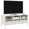 Mueble para TV acero laminado en frío blanco 101.5x39x43.5 cm 1