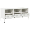 Mueble para TV acero laminado en frío blanco 101.5x39x43.5 cm 5