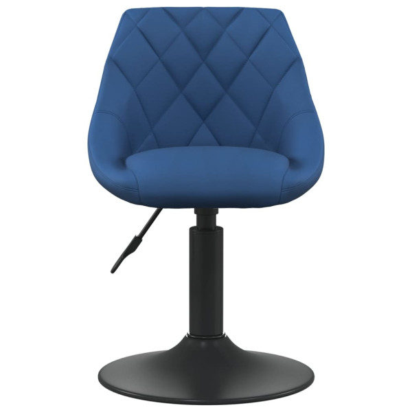 Silla de comedor de terciopelo azul M 2