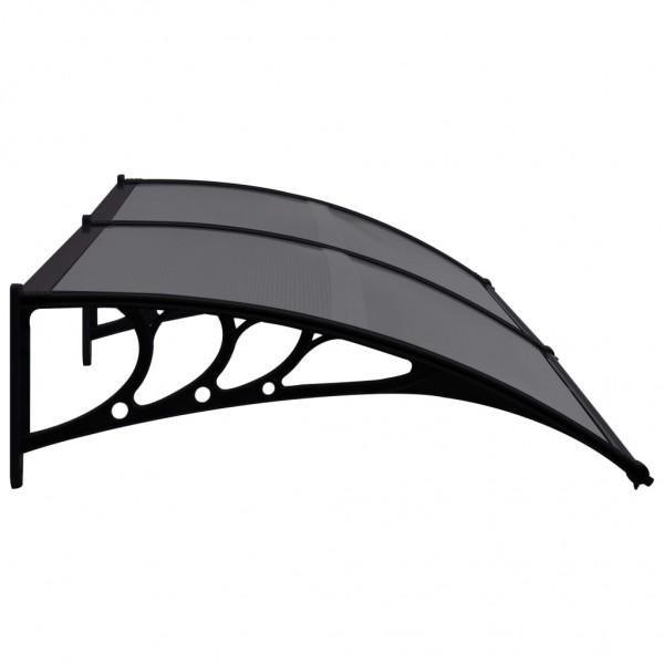 Marquesina para puerta PC negro 200x80 cm M 3