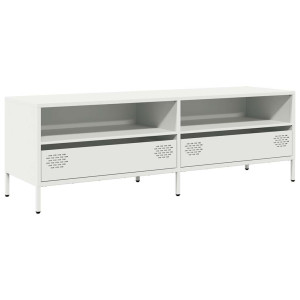 Móvel de TV 135x39x43.5 cm aço laminado a frio branco H