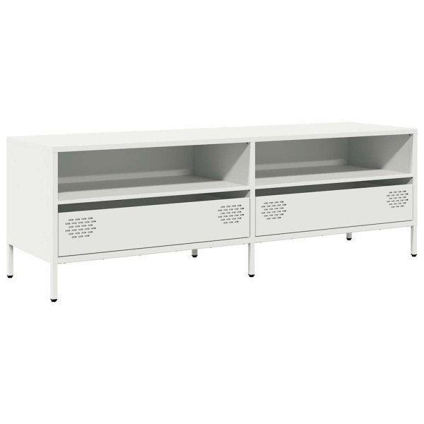 Mueble para TV acero laminado en frío blanco 135x39x43.5 cm M 2