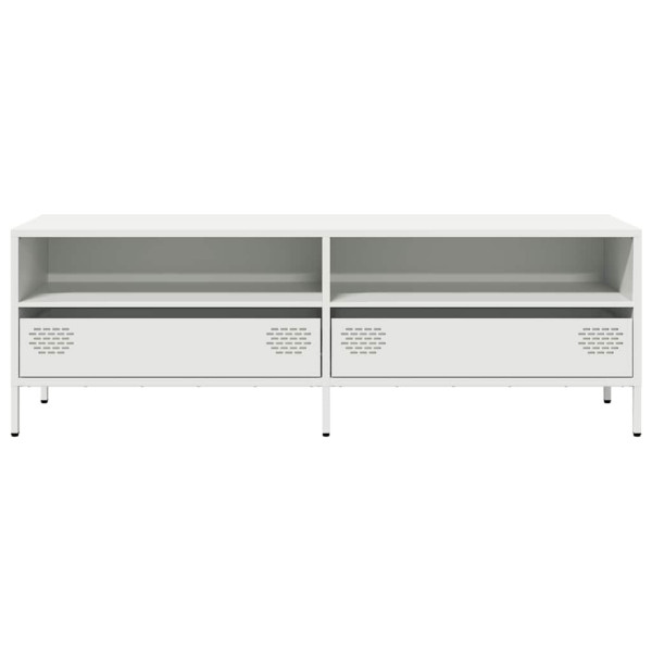 Mueble para TV acero laminado en frío blanco 135x39x43.5 cm M 4