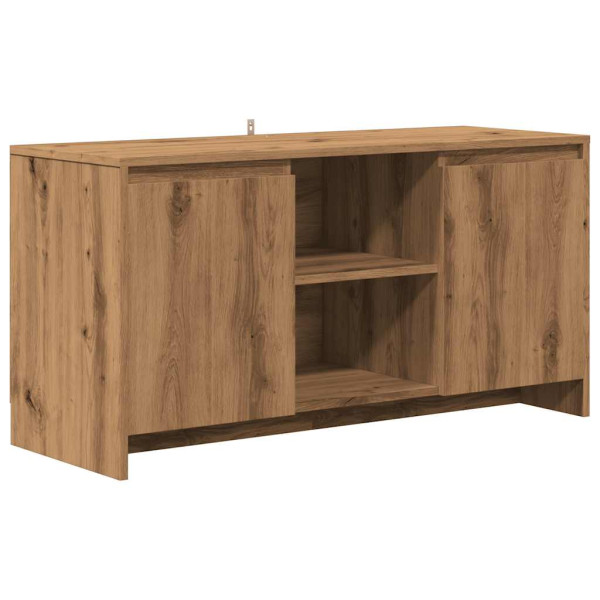 Mueble de TV madera ingeniería roble artesanal 102x37.5x52.5cm M 2