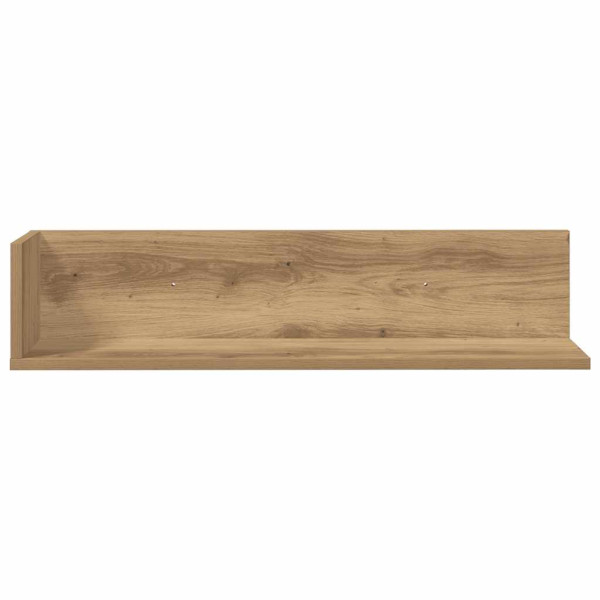 Estantes de pared 2 uds madera roble artisan 75x16.5x16.5 cm M 4
