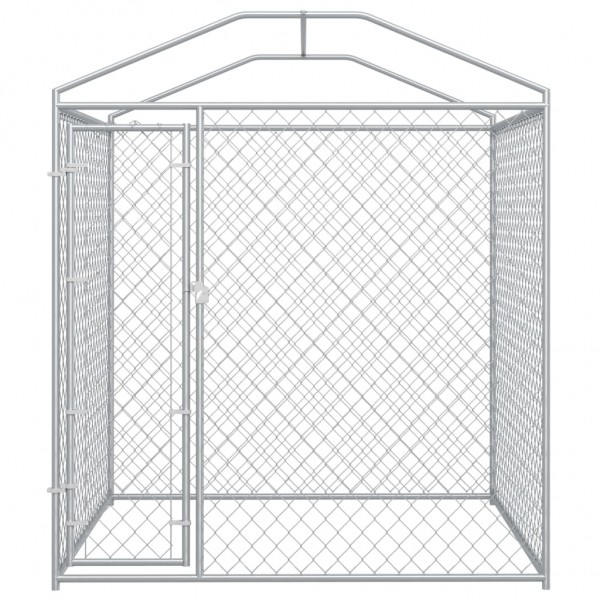 Canil de exterior com toldo 193x193x225 cm M 3