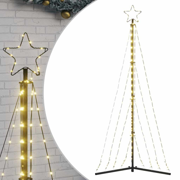 LED Árvore de Natal 339 LEDs Branco Quente 187 cm M 2