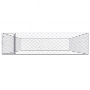 Perrera de exterior de acero galvanizado 4x4x1 m H