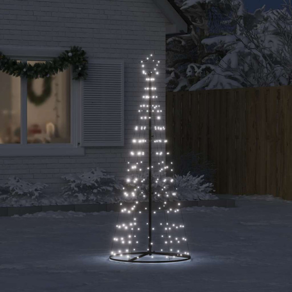 LED Árvore de Natal 200 LEDs Branco Frio 182 cm M 3
