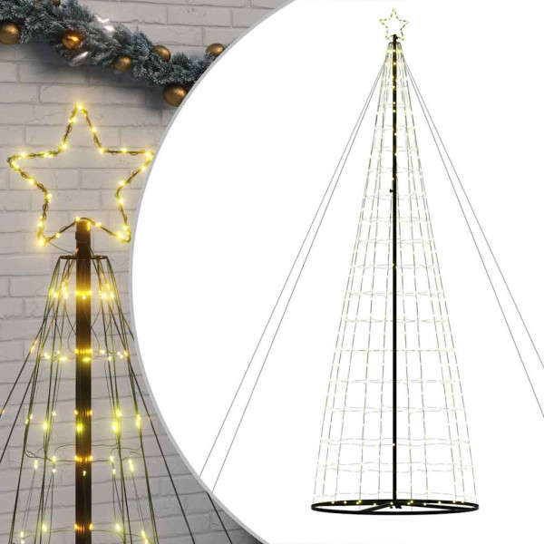 Árbol de Navidad cono de luz 1534 LEDs blanco cálido 503 cm M 2