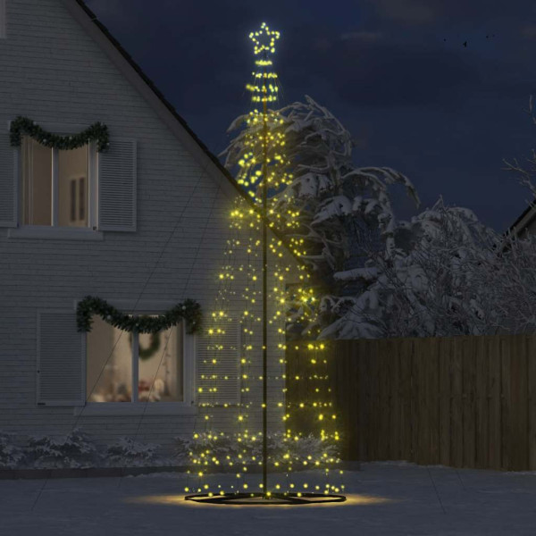 Árbol de Navidad cono de luz 1534 LEDs blanco cálido 503 cm M 3
