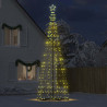 Árbol de Navidad cono de luz 1534 LEDs blanco cálido 503 cm 3
