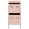 Aparador de acero laminado en frío rosa 35x39x73.5 cm 5