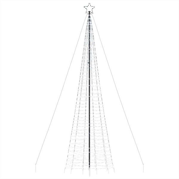 Cone de árvore de Natal com estacas 1534 LEDs brancos frios 500 cm M 4