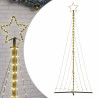 Luces para árbol de Navidad 447 LEDs blanco cálido 249 cm 2
