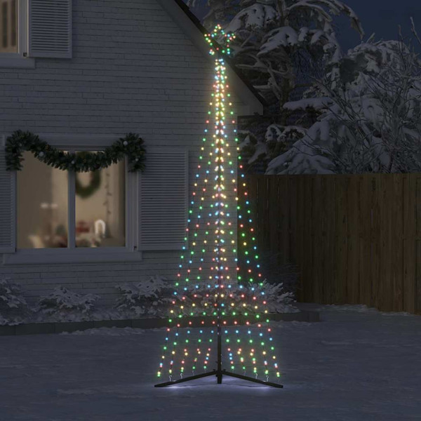LED Árvore de Natal 495 LEDs Coloridos 300.5 cm M 3