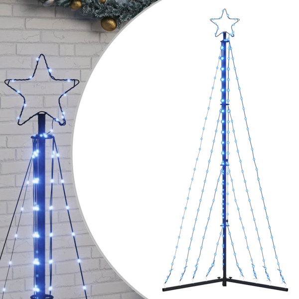 LED Árvore de Natal 339 LEDs Azul 187 cm M 2