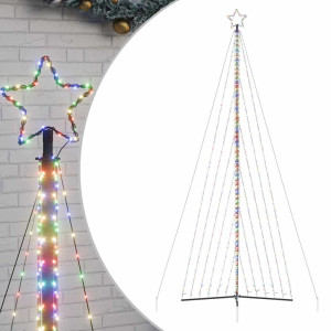 LED Árvore de Natal 789 LEDs Colorido 476 cm H