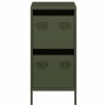 Aparador de acero laminado en frío verde oliva 35x39x73.5 cm 5