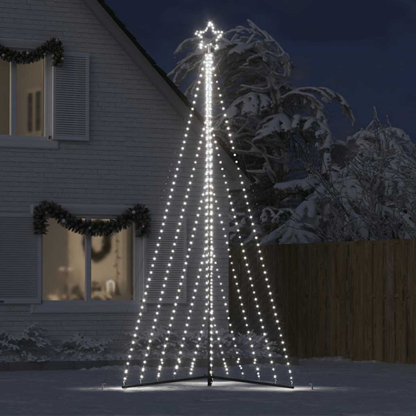 Luces para árbol de Navidad 570 LEDs blanco frío 399 cm M 3