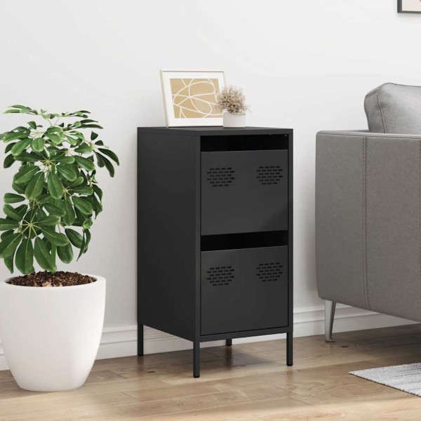 Aparador de acero laminado en frío negro 35x39x73.5 cm M 3