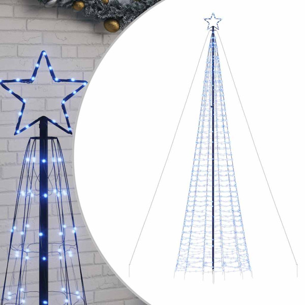 Árvore de Natal LED com Spikes 1534 LEDs Azul 500 cm M 2